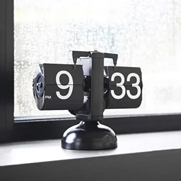 Mooas Flip Desk Clock - Retro Stylish Timepiece for Home