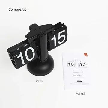 Mooas Flip Desk Clock - Retro Stylish Timepiece for Home
