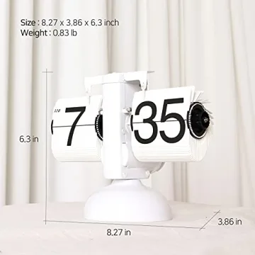 Mooas Flip Desk Clock - Retro Stylish Timepiece for Home