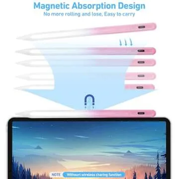 Stylus Pen for iPad - Quick Charge, Palm Rejection, Tilt Sensor