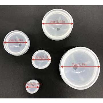 5Pcs Ball Orb Sphere Silicone Mold for Crafting and Jewelry Making