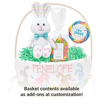 Personalized Wicker Easter Basket for Kids - Customizable Fun