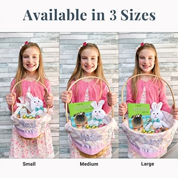 Personalized Wicker Easter Basket for Kids - Customizable Fun