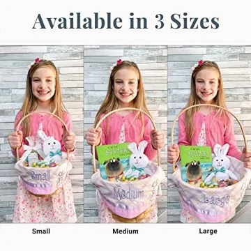 Personalized Wicker Easter Basket for Kids - Customizable Fun
