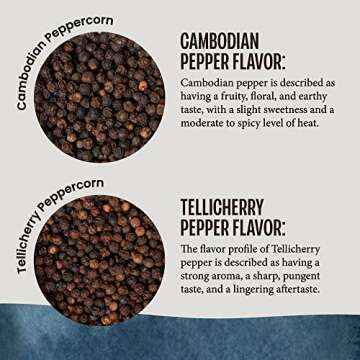 Premium Cambodian Black Peppercorns for Cooking Artisan Flavors