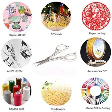 Vintage European Style Scissors for Crafting and Sewing