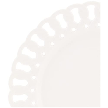 Gracie China by Coastline Imports, Heirloom Collection, 8-Inch Dessert Plate, White Fine Pierced Porcelain, Set of 4