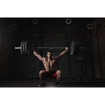 Clout Fitness Olympic Barbell Clamps Collars Quick Release Pair of Locking Weight Clips Fit 2 Inch Barbell for Weightlifting Brown