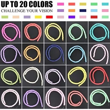 Augshy Clay Beads Set 6700 Pcs for DIY Jewelry Making