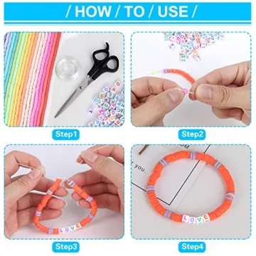 Augshy Clay Beads Set 6700 Pcs for DIY Jewelry Making