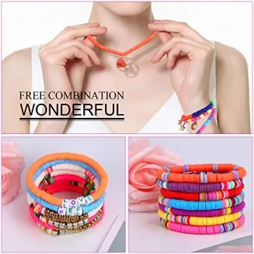 Augshy Clay Beads Set 6700 Pcs for DIY Jewelry Making