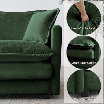 Tmsan 41.4" Chenille Oversized Accent Chair for Living Room