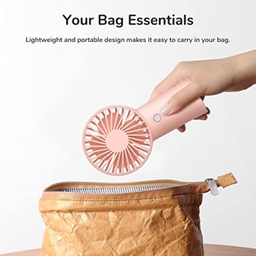 JISULIFE Handheld Portable Fan - 20H Max Cooling Time