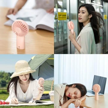 JISULIFE Handheld Portable Fan - 20H Max Cooling Time