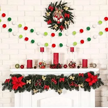 Boao Colorful Felt Ball Garland – Perfect for Decor & Gifts