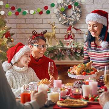 Boao Colorful Felt Ball Garland – Perfect for Decor & Gifts