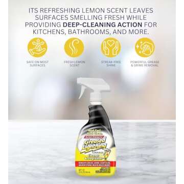 Greased Lightning Lemon Cleaner & Degreaser Spray Bundle 32 oz