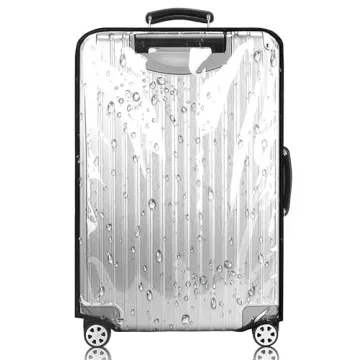 Feybaul 24 Inch PVC Luggage Protector Cover for TSA Approved Clear Suitcase Cover Protector 24-25 In...