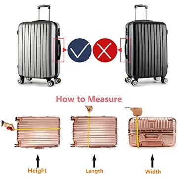 Durable Feybaul 24 Inch Transparent Luggage Cover