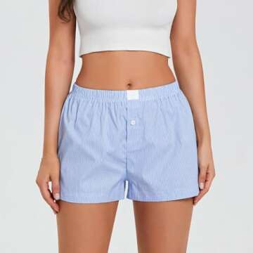Stylish Boxer Shorts Y2k for Women - Comfortable & Trendy
