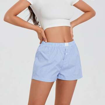 Stylish Boxer Shorts Y2k for Women - Comfortable & Trendy