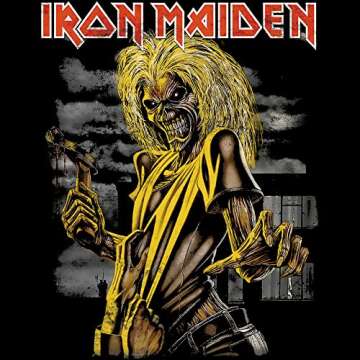 American Classics Iron Maiden Killers Album Cover Men's Short Sleeve Classic Rock Graphic T-Shirt - ...