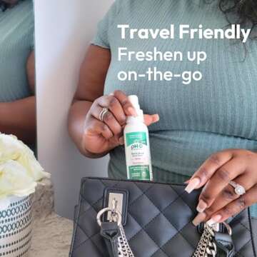 pH-D Feminine Health Support - Boric Acid Body Fresh Spray - Vegan, Paraben-Free, Plant Based - Rose Vanilla Scented - 3oz