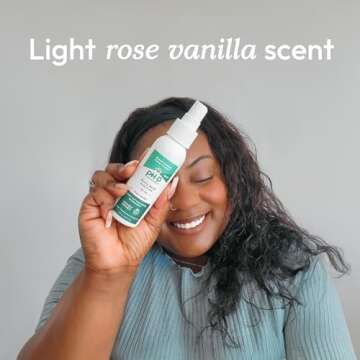 pH-D Feminine Health Support - Boric Acid Body Fresh Spray - Vegan, Paraben-Free, Plant Based - Rose Vanilla Scented - 3oz