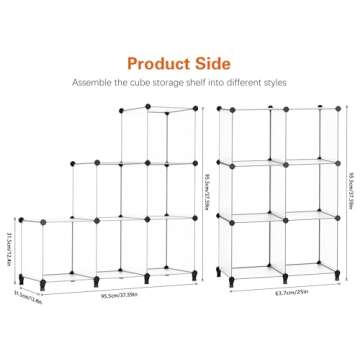 HOMIDEC 6-Cube Storage Organizer - Modern Closet Solution