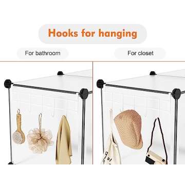 HOMIDEC 6-Cube Storage Organizer - Modern Closet Solution