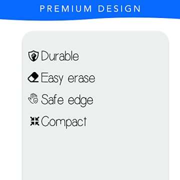Small White Board, 9 x 12 Dry Erase Board, 2 Small White Board Dry Erase, Double Sided White Board, Lapboard, Small Dry Erase Board for Kids, Office and Classroom