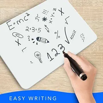 Small White Board, 9 x 12 Dry Erase Board, 2 Small White Board Dry Erase, Double Sided White Board, Lapboard, Small Dry Erase Board for Kids, Office and Classroom