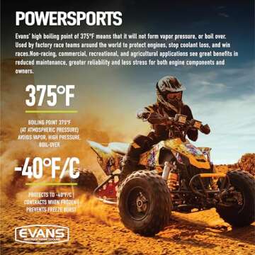 EVANS Coolant EC72064 Powersports Waterless Engine Coolant, 1/2 gallon