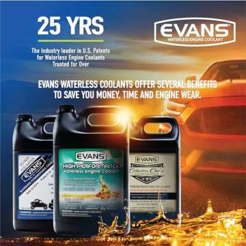 EVANS Coolant EC72064 Powersports Waterless Engine Coolant, 1/2 gallon