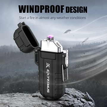 Extremus Blaze 360 Windproof Waterproof Rechargeable Lighter