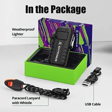 Extremus Blaze 360 Windproof Waterproof Rechargeable Lighter