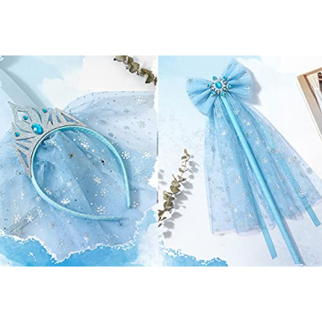 SUJAYU Snowflake Foil Organza Fabric for Parties