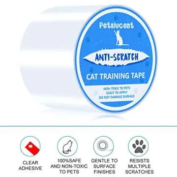 Petslucent Cat Scratch Tape, Safe Furniture Protector