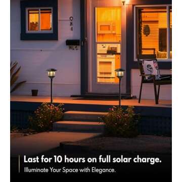 44"Solar Lamp Post Lights 2Pack, Solar Post Lights Waterproof, Outdoor Lamp Post, Decorative Solar Lamp Vintage for Patio, Garden, Backyard, Pathway, Front/Back Door, Warm White, Replaceable Bulb