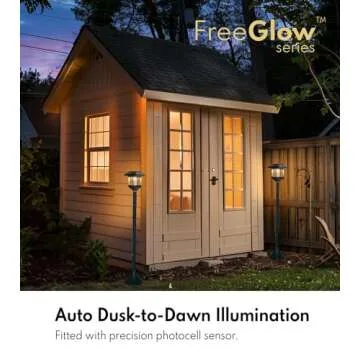 44"Solar Lamp Post Lights 2Pack, Solar Post Lights Waterproof, Outdoor Lamp Post, Decorative Solar Lamp Vintage for Patio, Garden, Backyard, Pathway, Front/Back Door, Warm White, Replaceable Bulb