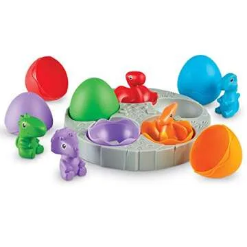 Learning Resources Babysaurs Sorting Set, Dino Toy, Counting & Sorting Toy, Ages 18 mos+, Multi