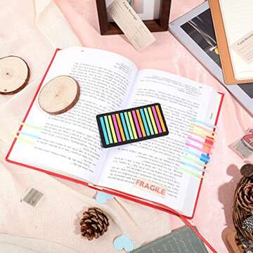 Zonon 4500 Pcs Highlighter Tapes Sticky Page Markers