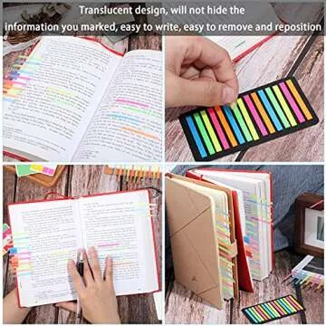 Zonon 4500 Pcs Highlighter Tapes Sticky Page Markers