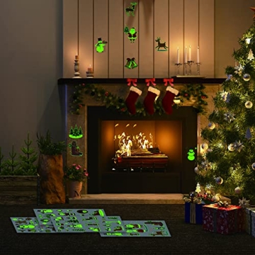 Luminous Christmas Temporary Tattoos for Kids Party Fun