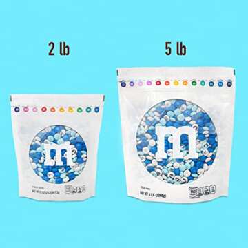 M&M'S Milk Chocolate Baby Boy Candy, 2lb Bulk