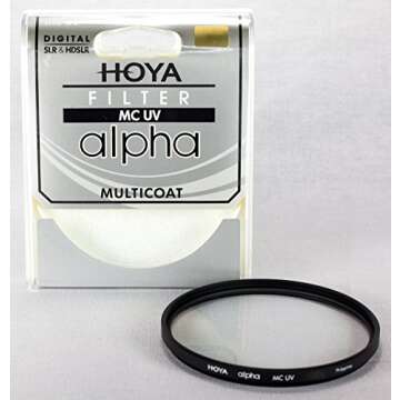 Hoya ALPHA UV 55MM Clear Protective Filter for Photography