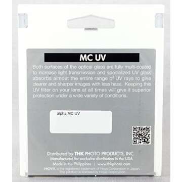 Hoya ALPHA UV 55MM Filter for Outdoor Photography