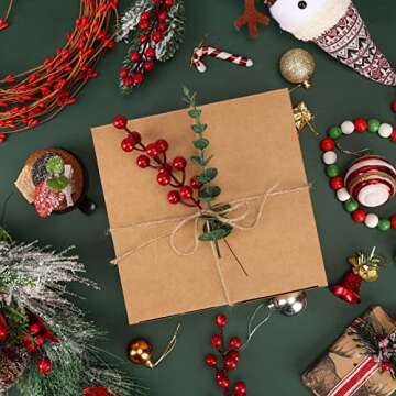 Moretoes 15pcs Brown Kraft Paper Gift Boxes with Lids