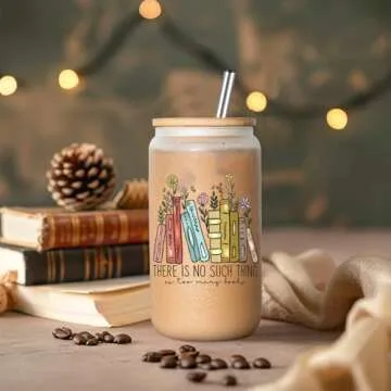 LEADO Stylish Glass Tumbler for Book Lovers and Readers