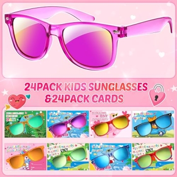 Kids Sunglasses and Greeting Cards for Valentine Gifts
